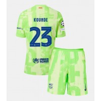 Barcelona Jules Kounde #23 Kolmas Peliasu Lasten 2024-25 Lyhythihainen (+ Lyhyet housut)